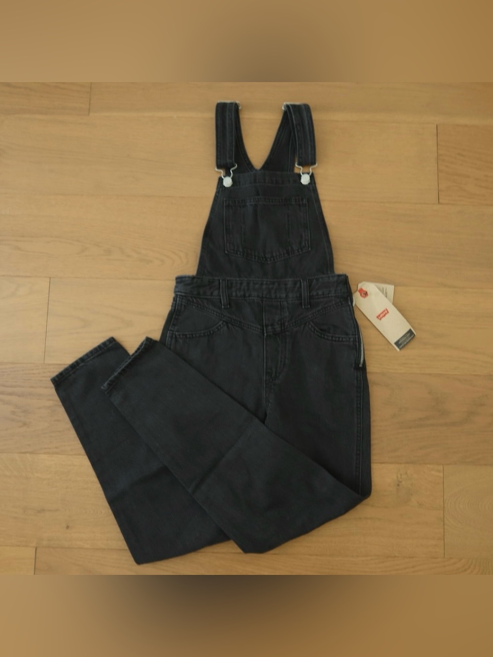 Levi’s Black Denim Overalls